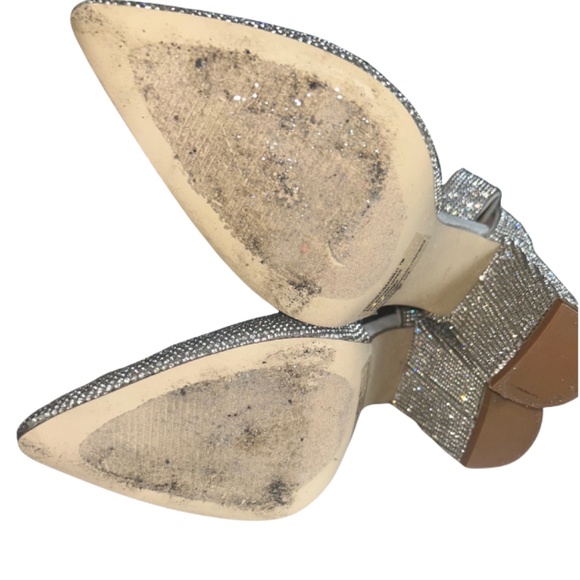 Madden Girl Sparkly Rhinestone Heels – 4” Chunky Hee - Picture 5 of 7